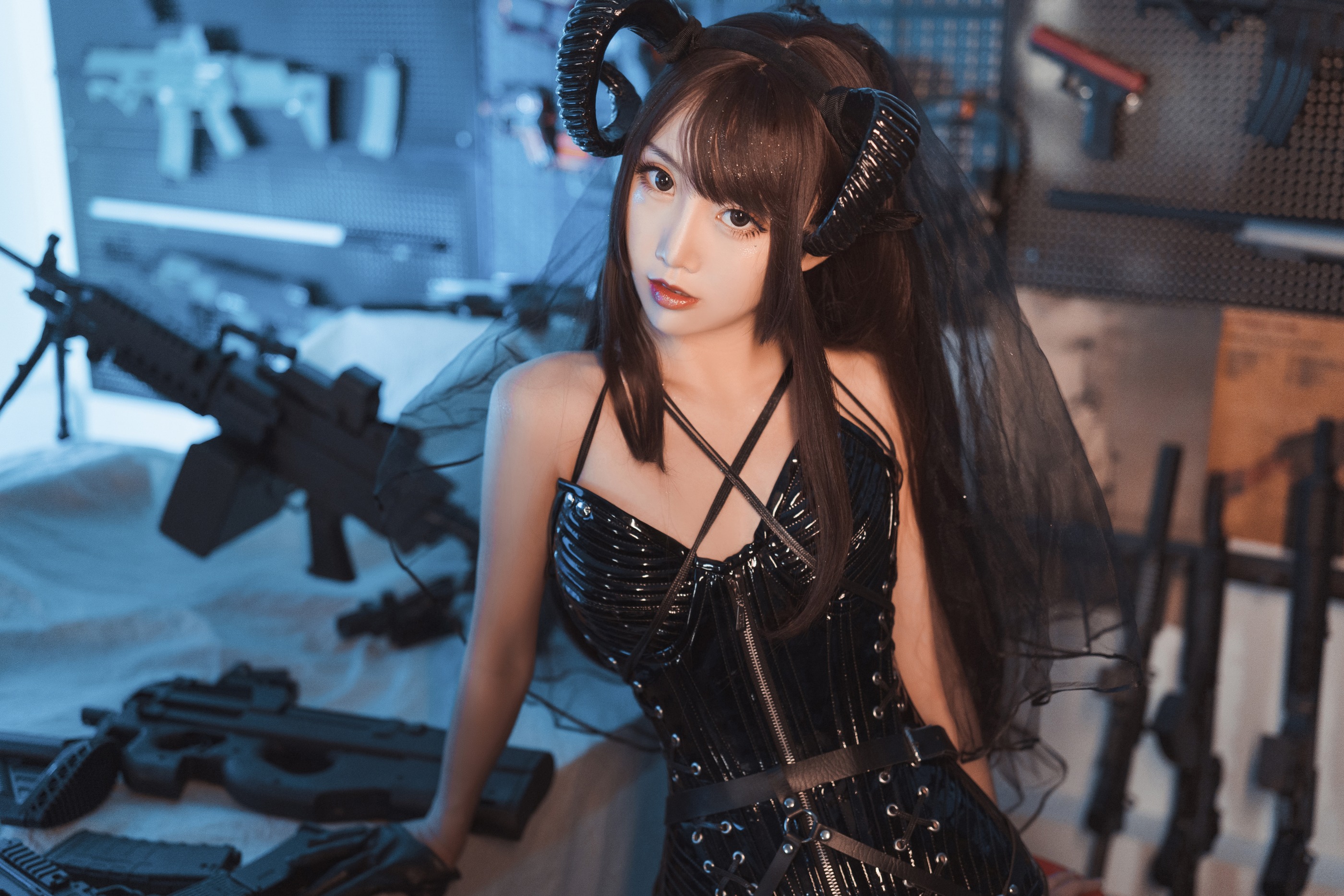 图片[1]-面饼仙儿 – NO.097 Coser面饼仙儿 束腰魅魔 [28P]-XikXak